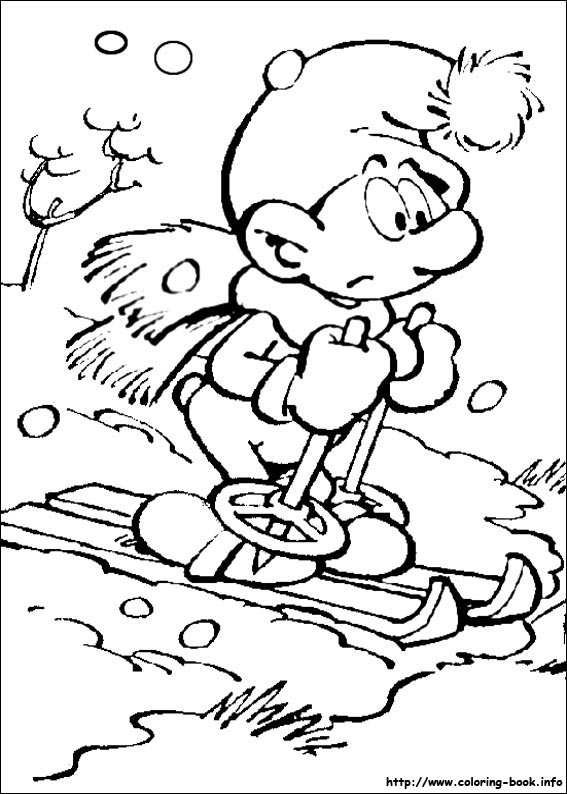 The Smurfs coloring picture